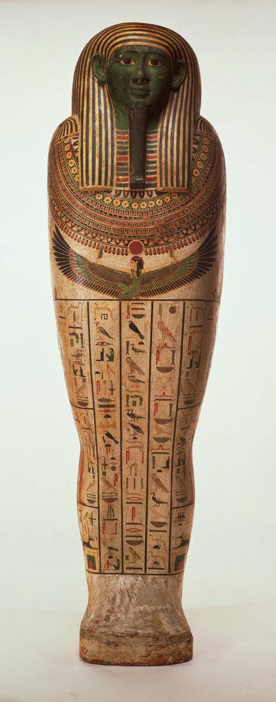 Der Sarkophag von Psamtik I. (664-610 v. Chr.) Spätzeit von Egyptian 26th Dynasty